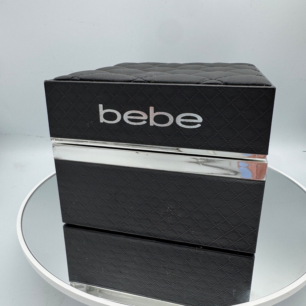 Bebe Watch & Bracelet Set Marquise Evil Eye Gold Tone Y2K Mallcore